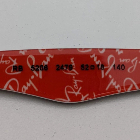 🕶️Ray-Ban RB5206 2479 Eyeglasses 52/18 140 /ALK656🕶️ - Picture 3 of 7
